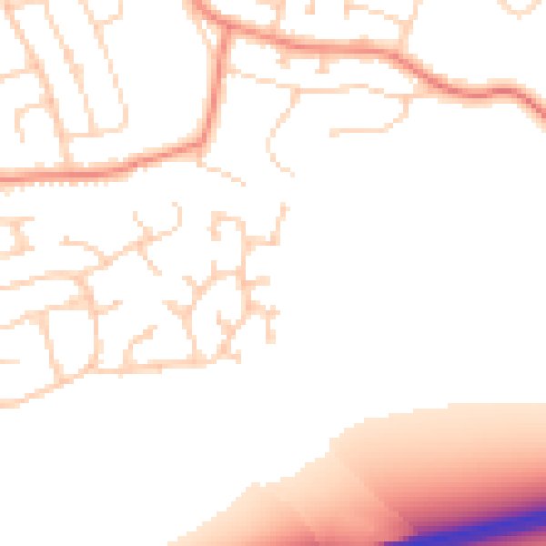 Daytime road noise heatmap for DN16 3WA