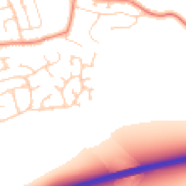 Daytime road noise heatmap for DN16 3WB