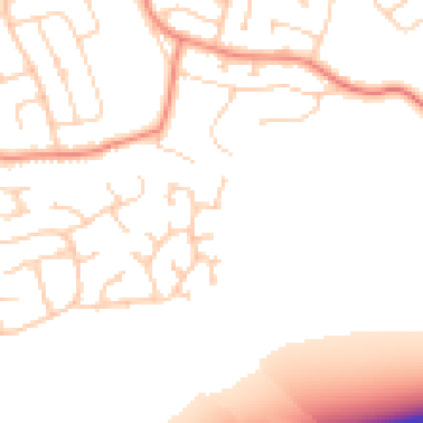 Daytime road noise heatmap for DN16 3WD