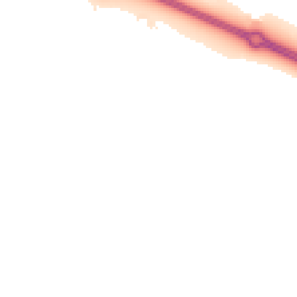 Night-time road noise heatmap for DN16 3WP