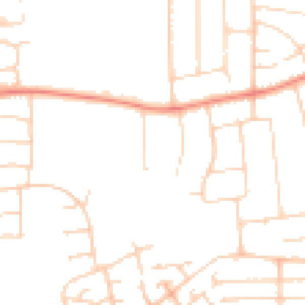 Daytime road noise heatmap for DN17 1DZ
