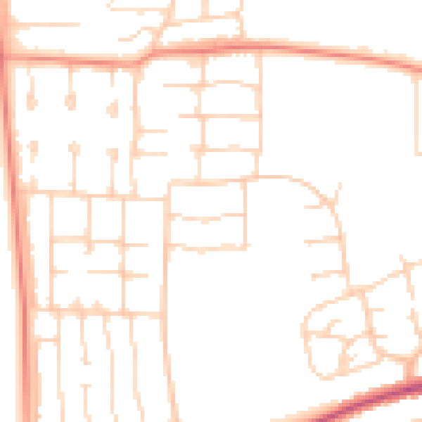 Daytime road noise heatmap for DN17 1PH