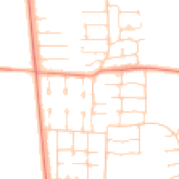 Daytime road noise heatmap for DN17 1PU