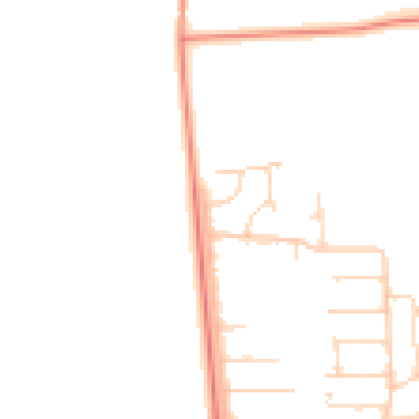 Daytime road noise heatmap for DN17 1TZ