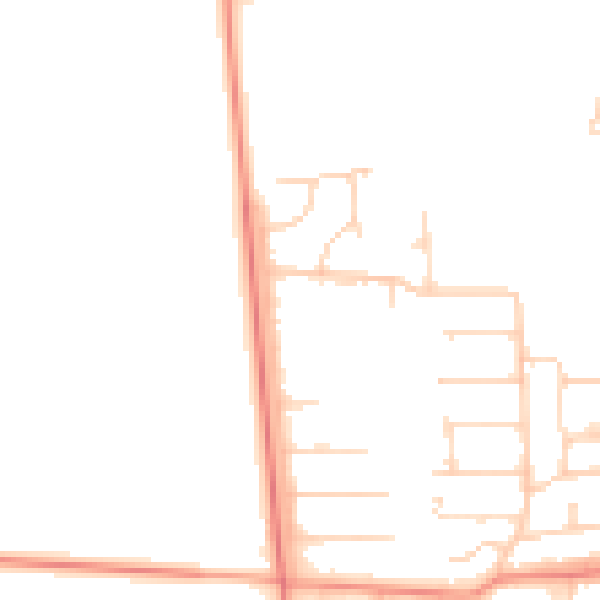 Daytime road noise heatmap for DN17 1UB
