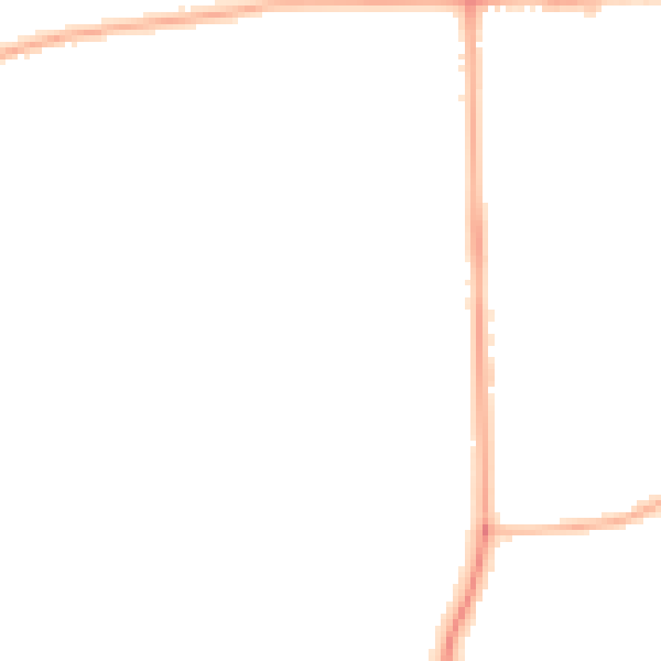 Night-time road noise heatmap for DN17 2NP