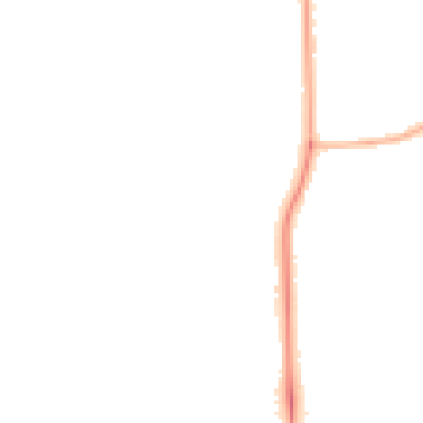 Night-time road noise heatmap for DN17 2PG