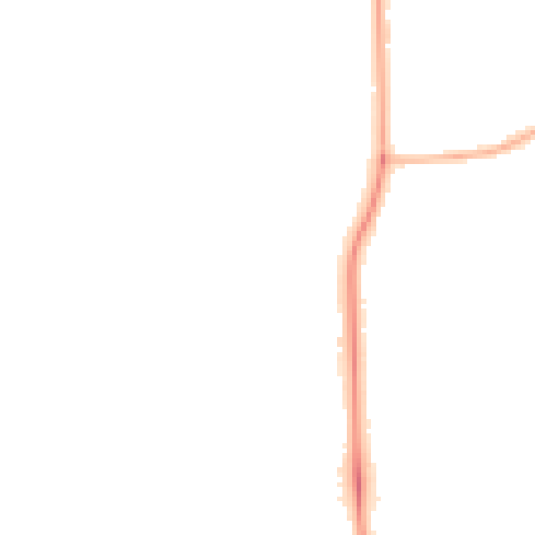 Night-time road noise heatmap for DN17 2QN