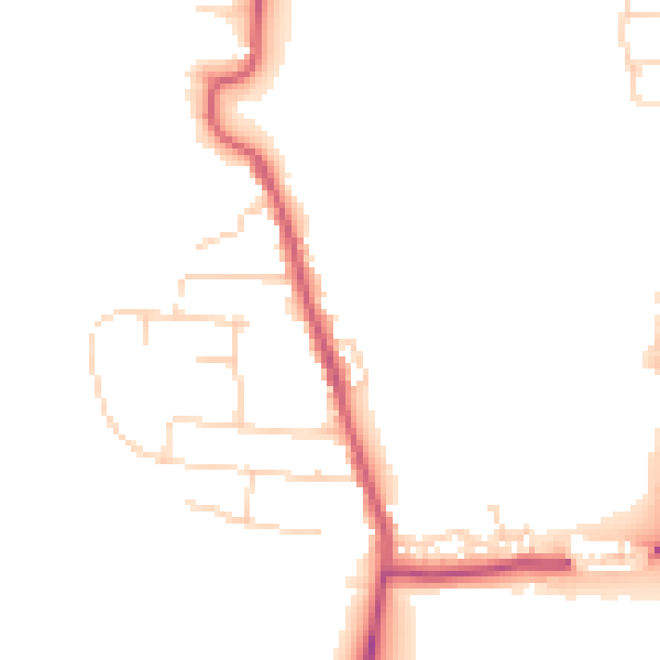 Daytime road noise heatmap for DN17 3BN