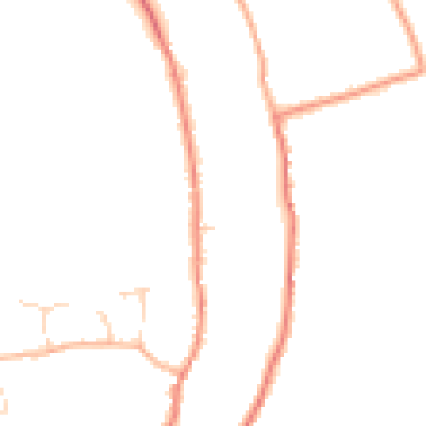 Daytime road noise heatmap for DN17 3JP