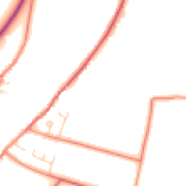 Daytime road noise heatmap for DN17 3LX