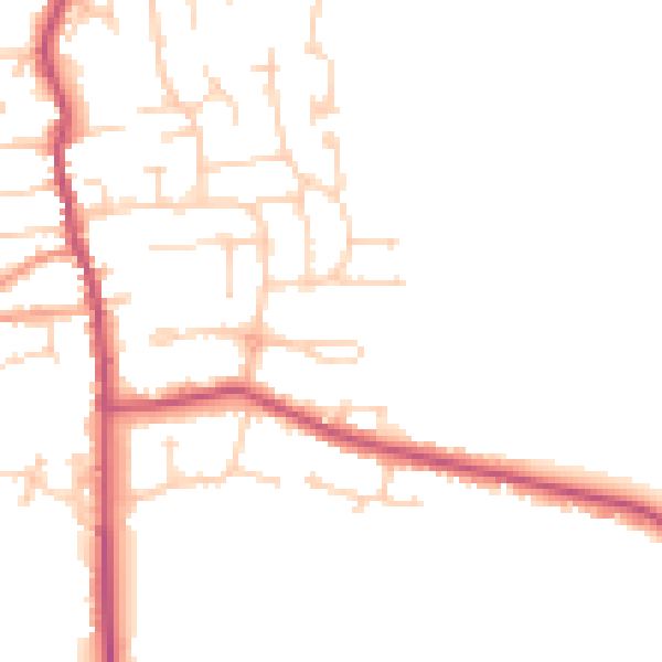 Daytime road noise heatmap for DN17 3QU