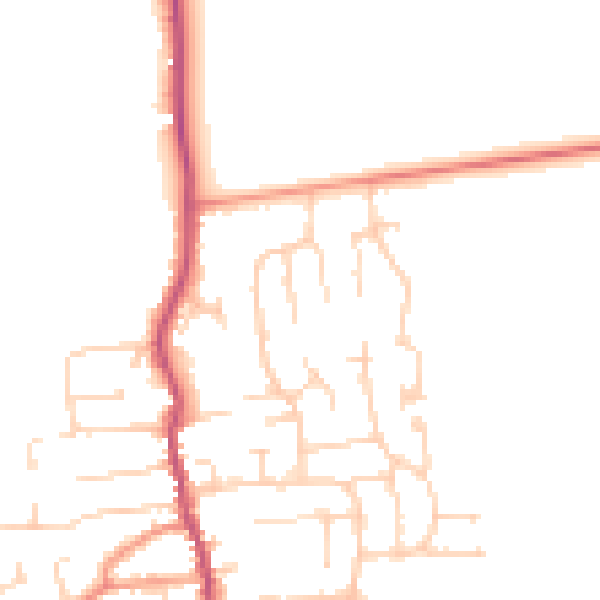 Daytime road noise heatmap for DN17 3UB