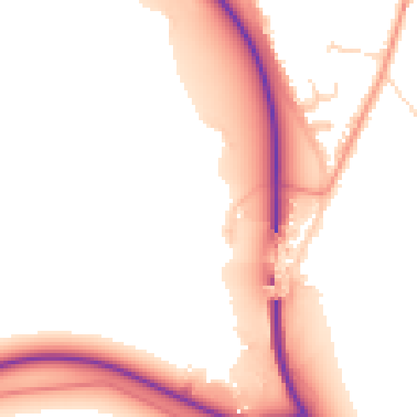 Daytime road noise heatmap for DN17 4FJ