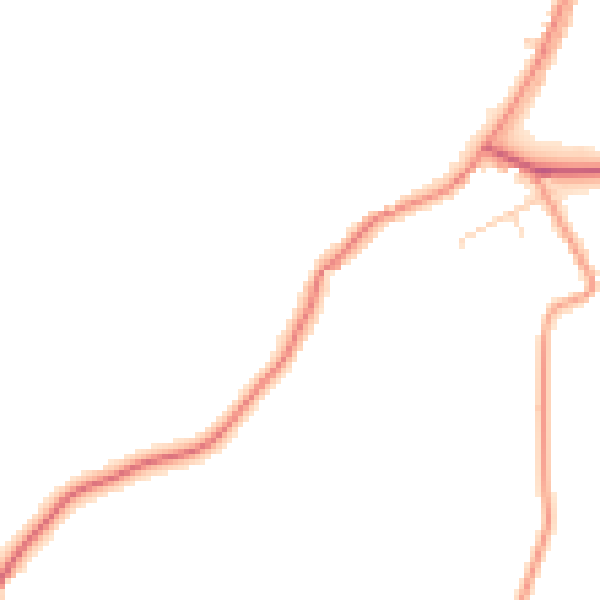 Daytime road noise heatmap for DN17 4PJ