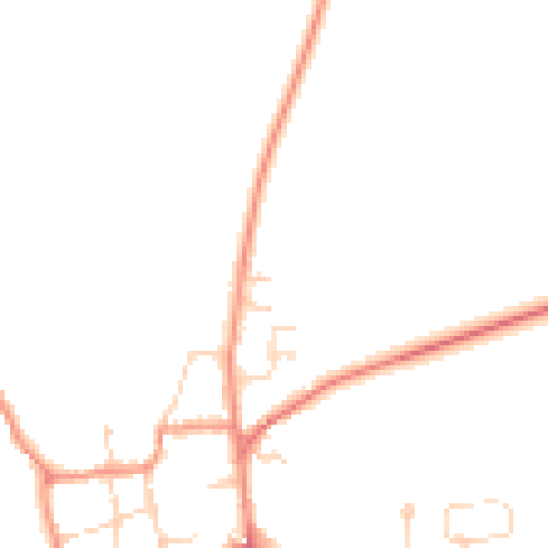 Daytime road noise heatmap for DN17 4TE