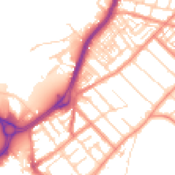 Daytime road noise heatmap for DN2 4AA