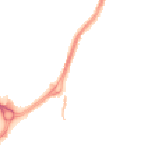 Night-time road noise heatmap for DN2 4AA