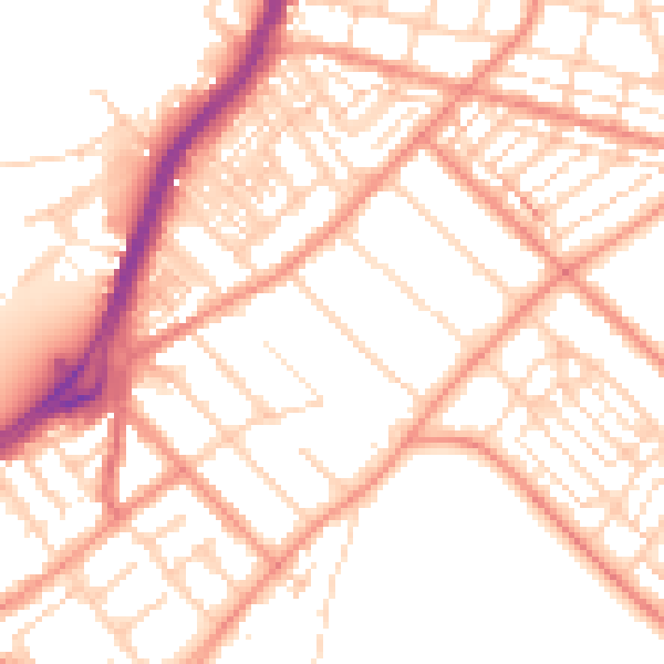 Daytime road noise heatmap for DN2 4AF