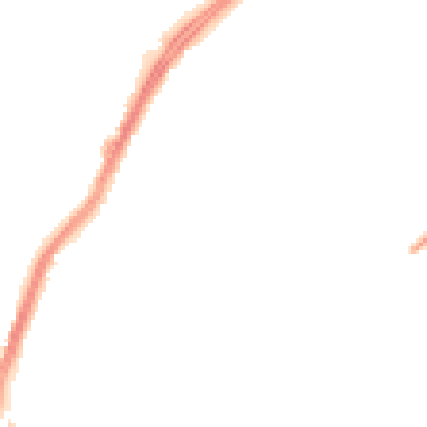 Night-time road noise heatmap for DN2 4DA