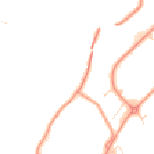 Daytime road noise heatmap for DN2 4RA