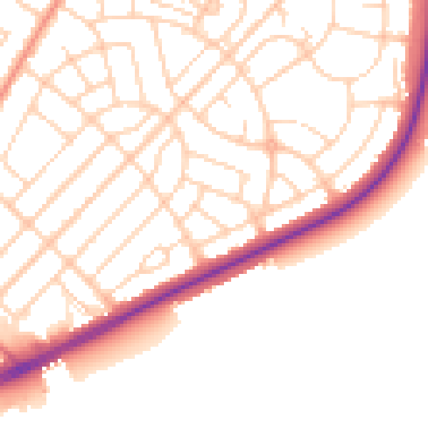 Daytime road noise heatmap for DN2 6NF