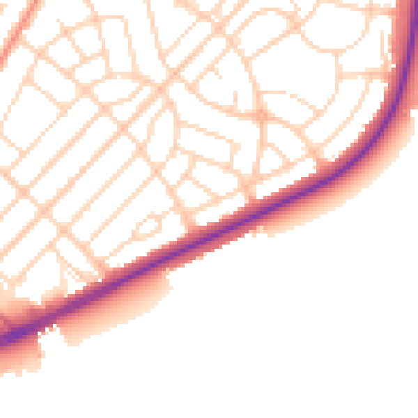 Daytime road noise heatmap for DN2 6NG
