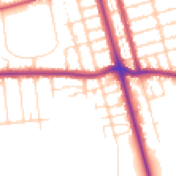 Daytime road noise heatmap for DN32 0AD