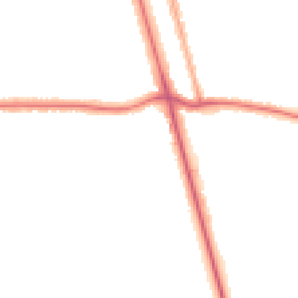 Night-time road noise heatmap for DN32 0AH