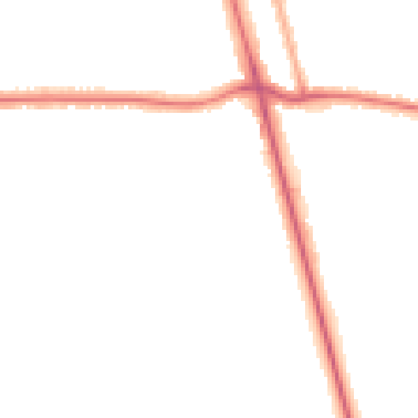 Night-time road noise heatmap for DN32 0AN