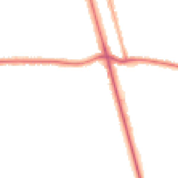 Night-time road noise heatmap for DN32 0AQ