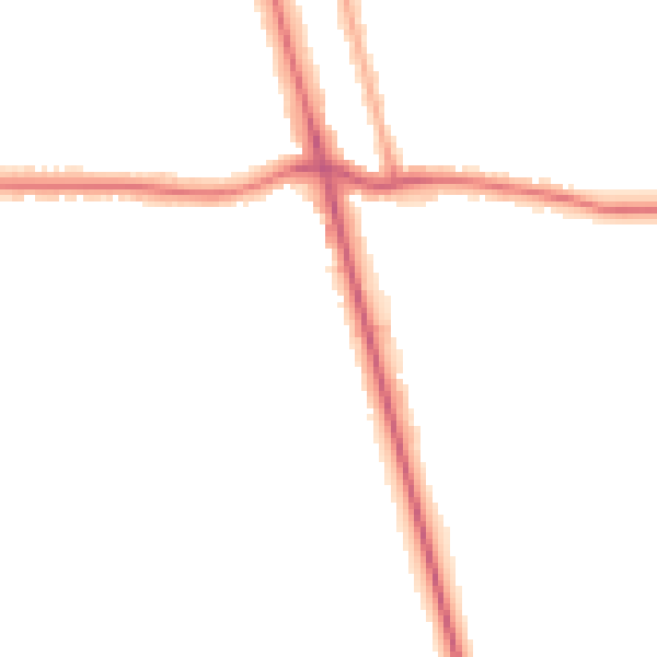 Night-time road noise heatmap for DN32 0AW