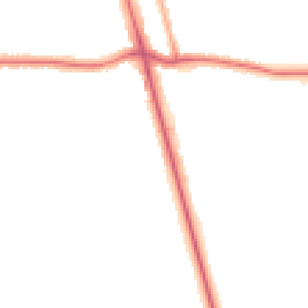 Night-time road noise heatmap for DN32 0AY