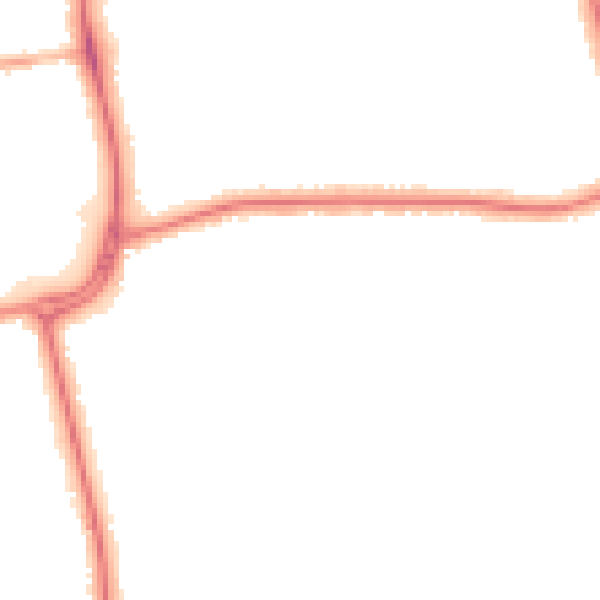 Night-time road noise heatmap for DN32 0BT