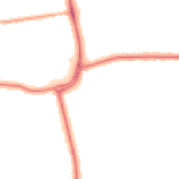 Night-time road noise heatmap for DN32 0BW