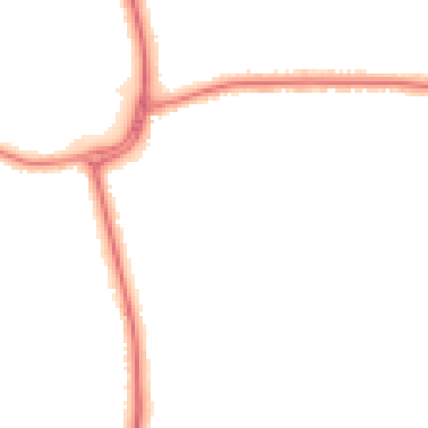 Night-time road noise heatmap for DN32 0BX