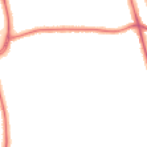 Night-time road noise heatmap for DN32 0BZ