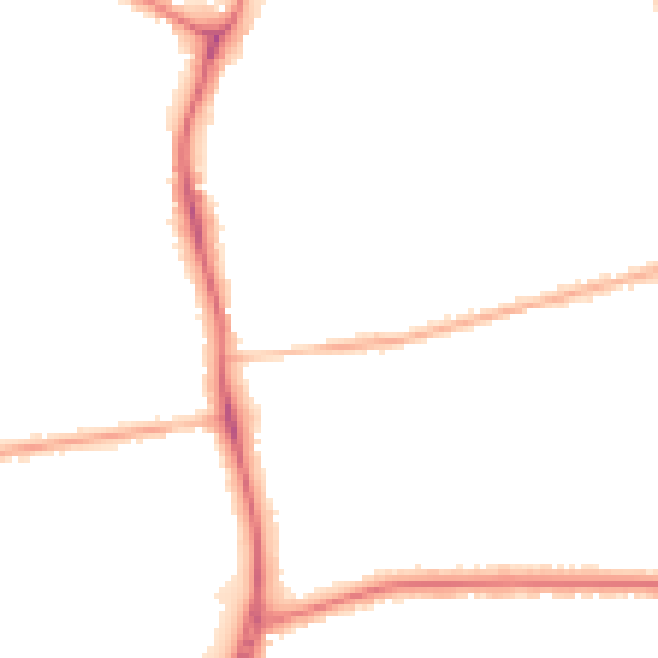 Night-time road noise heatmap for DN32 0DX