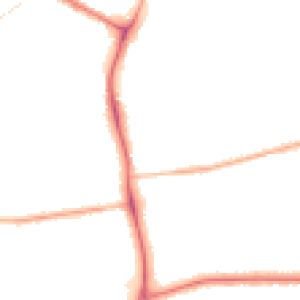 Night-time road noise heatmap for DN32 0HE