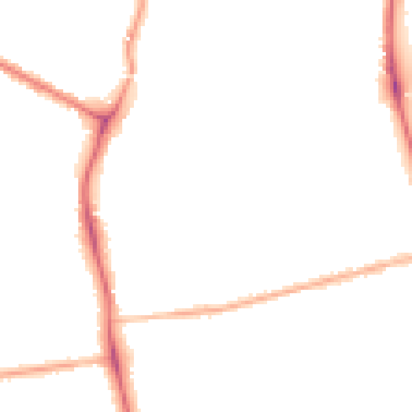 Night-time road noise heatmap for DN32 0HJ