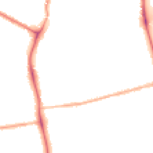 Night-time road noise heatmap for DN32 0JA