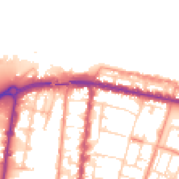 Daytime road noise heatmap for DN32 7AA