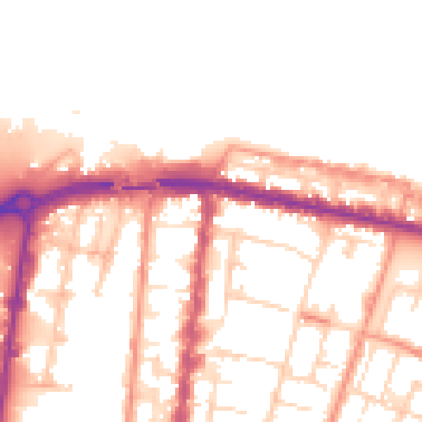 Daytime road noise heatmap for DN32 7AB