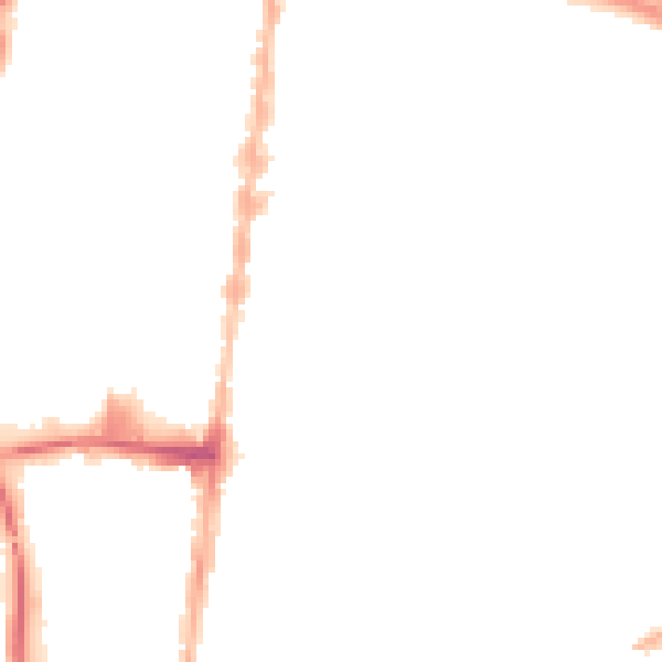 Night-time road noise heatmap for DN32 7ED