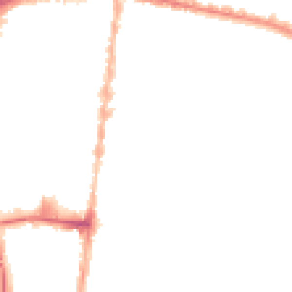 Night-time road noise heatmap for DN32 7EE