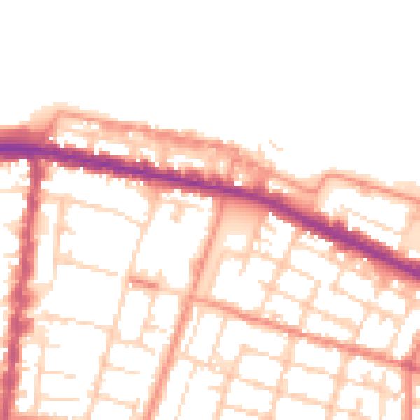Daytime road noise heatmap for DN32 7ER