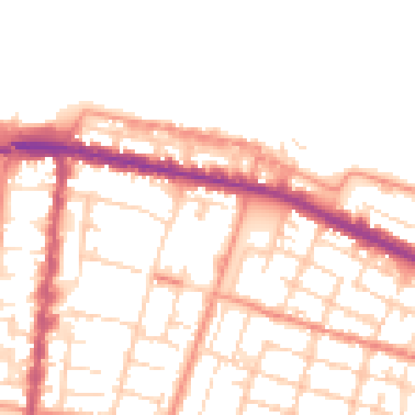 Daytime road noise heatmap for DN32 7EU