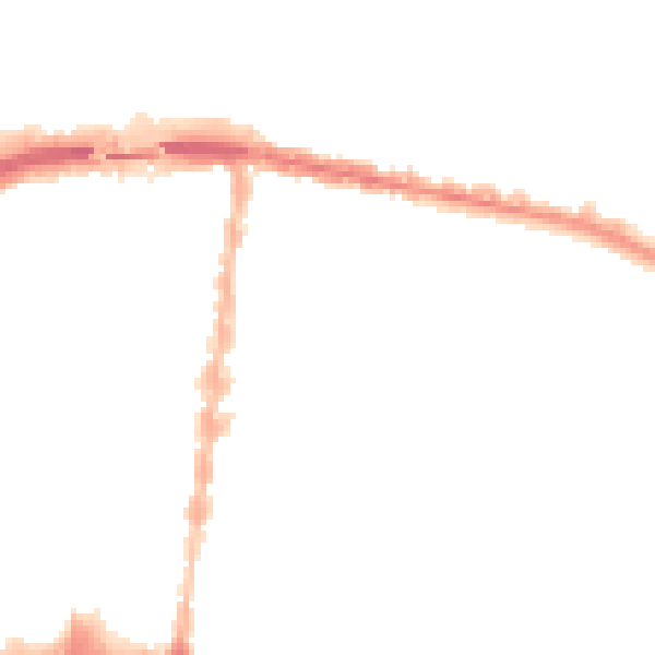 Night-time road noise heatmap for DN32 7HS