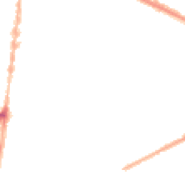 Night-time road noise heatmap for DN32 7LP