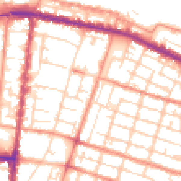 Daytime road noise heatmap for DN32 7QE